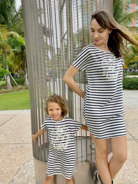 My Strength Nautical Dress Kid