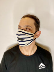 Nautical Mustache Face Mask Adult