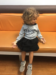 Scoop Neck Love Sweatshirt | KIDS